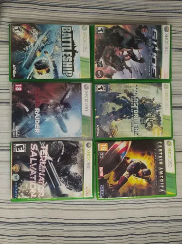 Kit com 6 jogos para XBOX360 desbloqueado
