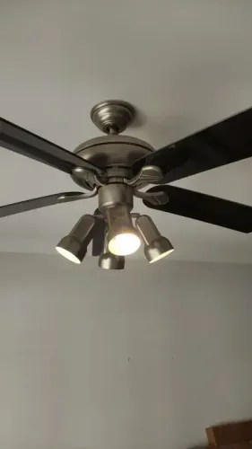 Ventilador de Teto com Lâmpadas Hampton bay. Controle remoto
