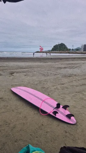 Prancha surf 8 pés 55 litros rosa 