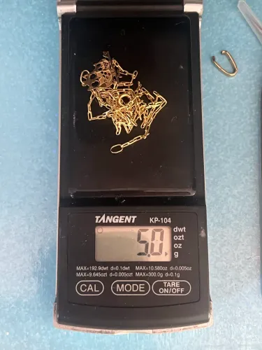 Cordão e pingente de Ouro 18k 5 g tudo
