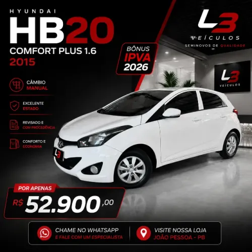 Hyundai HB20 C./c.plus/c.style 1.6 Flex 16V Mec. 2015