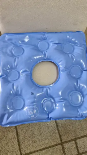 Almofada Assento Em Gel Anti Escaras Cor Quadrada Com Orificio