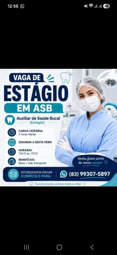 Vaga de estágio para asb
