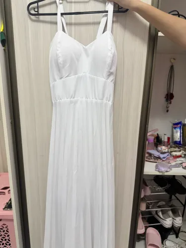 Vestido longo branco