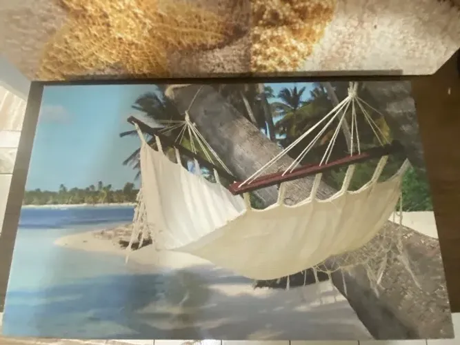 Conjunto de 6 quadros Praia & náutica