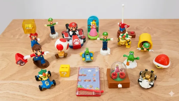 Coleção Super Mário Bros bonequinhos Nintendo / Mc donalds