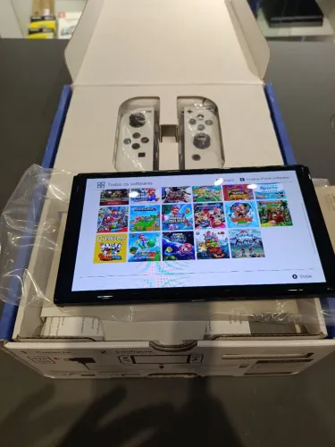 NINTENDO SWITCH OLED NOVO DESTRAVADO + GARANTIA