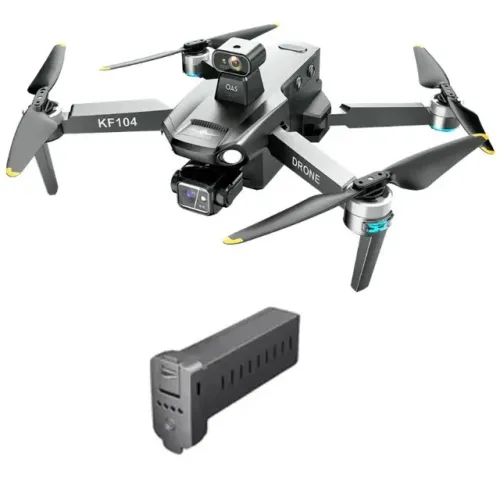 Drone Kf104 Max - Câmera 4k Ultra Hd, Controle, Tela Preto