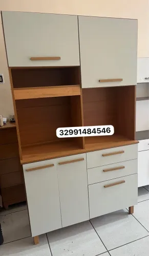 Armário de Cozinha 5 Portas e 2 Gavetas na Promoção