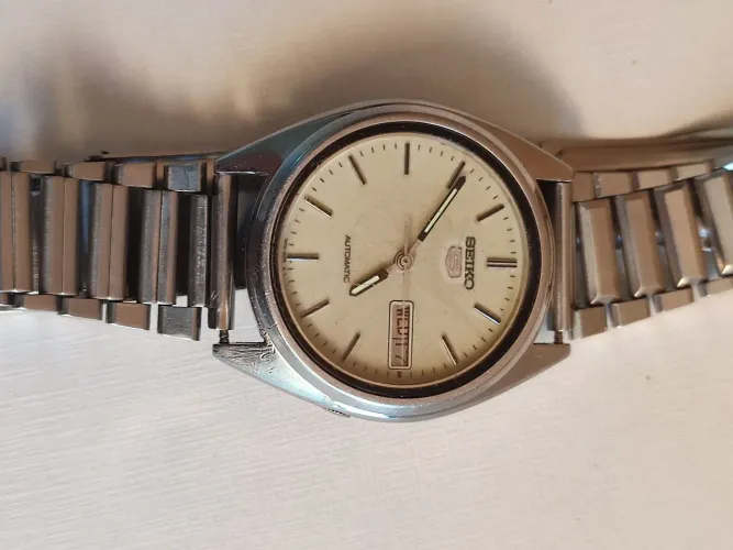 Relógio Seiko 5 Automático Vintage 1974 - Mostrador Luminoso Total
