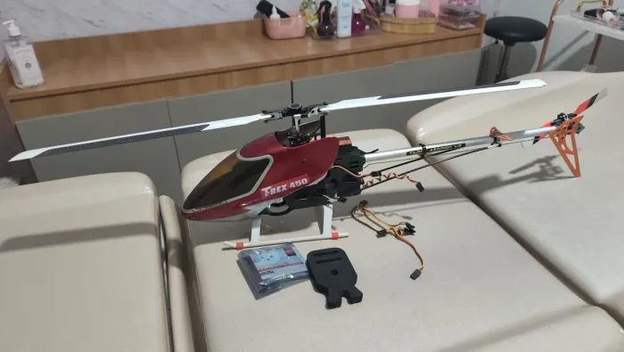 helicóptero t rex 450 flaybaless