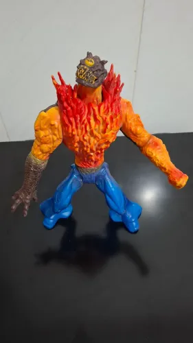 Boneco Elementor Max Stell Lava Vilão Monstro
