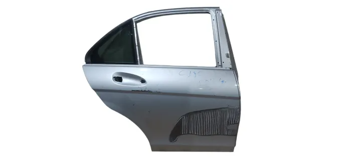 Porta Traseira Direita Mercedes C180 C200 2010 Recuperado Traseira Direito Prata