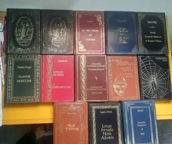 Coleção de livros abril cultural 1975 literatura clássica 55 livros