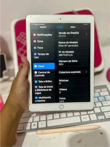 iPad 6 geração 32GB Prata