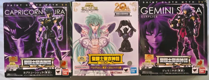 Cloth myth ex 3 Cavaleiros de ouro Surplice saga,shura e camus bandai