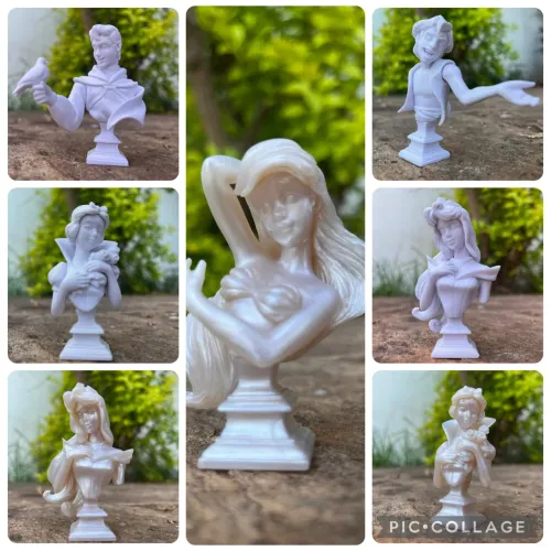 Disney Gashapon Miniatura Princesas Aurora Ariel Branca de Neve