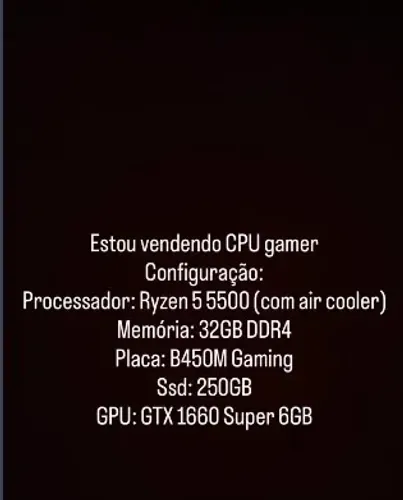 VENDO PC GAMER CPU