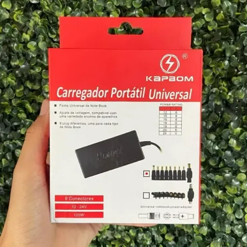 Carregador Universal Para Notebook Kapbom Original - Entrega Grátis