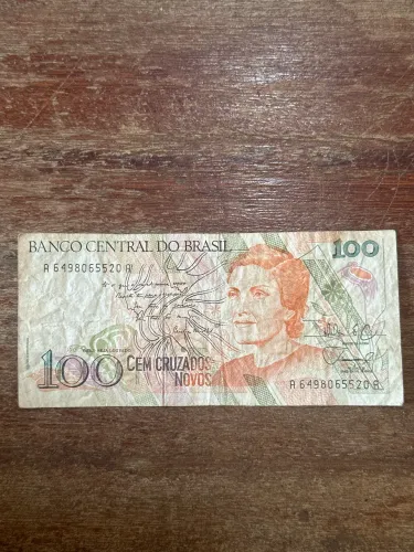 Nota Rara 100 Cruzado Novos Cecília Meirely