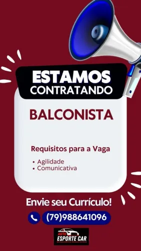 Estamos contratando vaga recepcionista