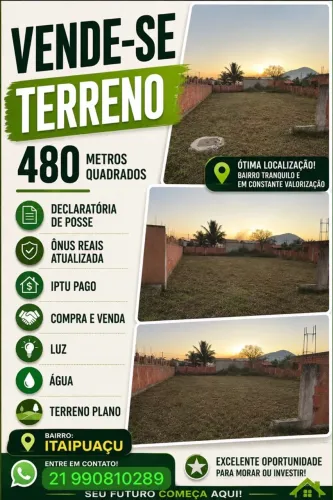 Terreno em itaipuaçu 