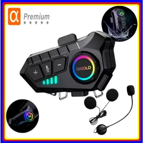 Inter comunicador fone pra capacete via bluetooth