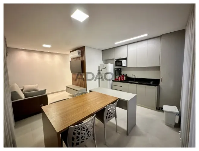 Studio Gyro Vaca Brava - 44m² Mobiliado com Vista para o Parque Vaca Brava Studio com 1 Qu