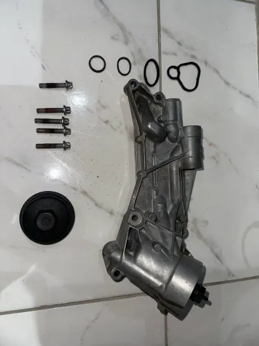Cavalete do óleo com trocador de calor (Original) - Motor 1.8 Ecotec