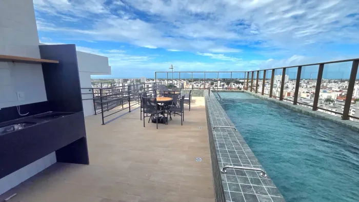 10°andar, vista mar e lazer na cobertura