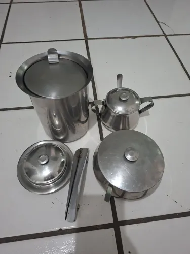 Conjunto de utensílios inox