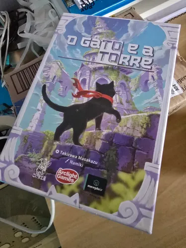 O gato e a torre jogo tabuleiro boardgame