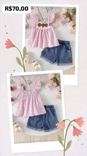 Conjunto infantil - Morango