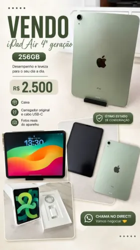 Ipad Air 4ª geração 256GB