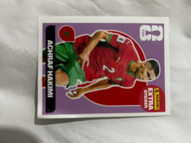 Figurinha Extra Sticker Roxa - Achraf Hakimi | Panini FIFA 365 | Original