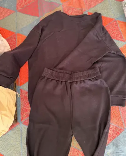 Conjunto moletom para o frio