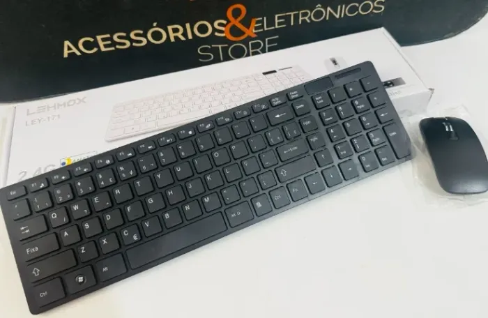 Teclado mais Mouse Sem Fio