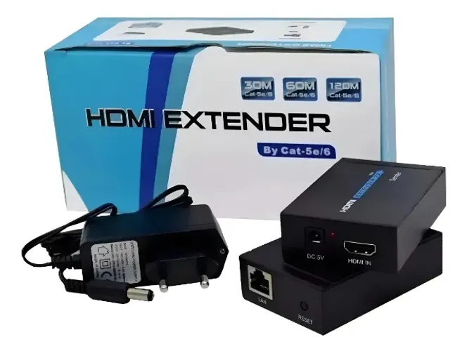 Extensor Hdmi 60metros Cabo De Rede
