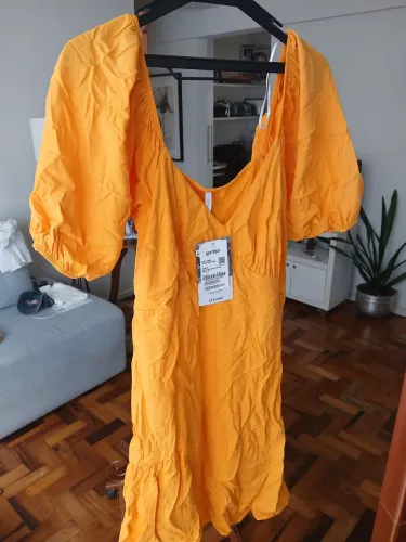 Vestido Laranja Lez a Lez