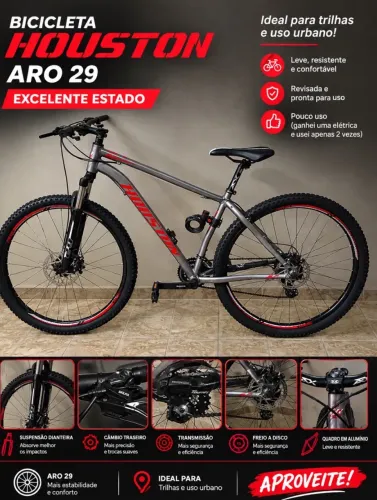 Bicicleta Houston Aro 29 Shimano 