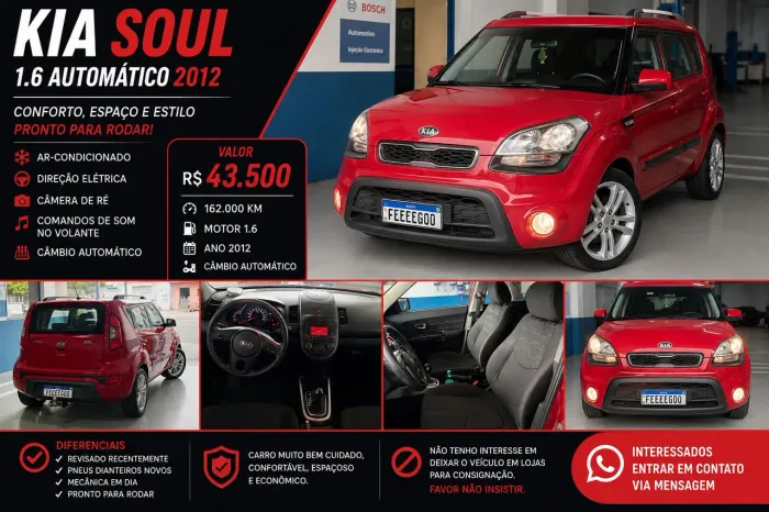 Kia Motors Soul 1.6/ 1.6 16V Flex Aut. 2012