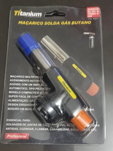 Maçarico manual portátil uso culinário artesanato oficina etc
