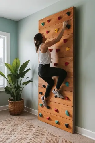 Fabricação de escaladas para uso interno e externo
