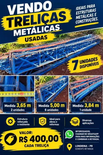 Treliças estrutura metálica