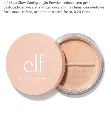 Pó Compacto e.l.f Halo Glow Powder Filter Light Warm