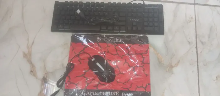Kit gamer, teclado, mause, mausped