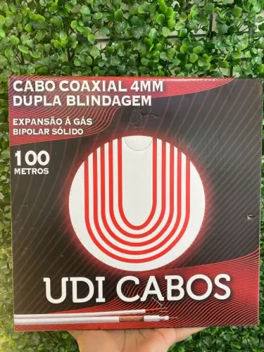 Cabo Coaxial 4MM Dupla Blindagem 100 METROS