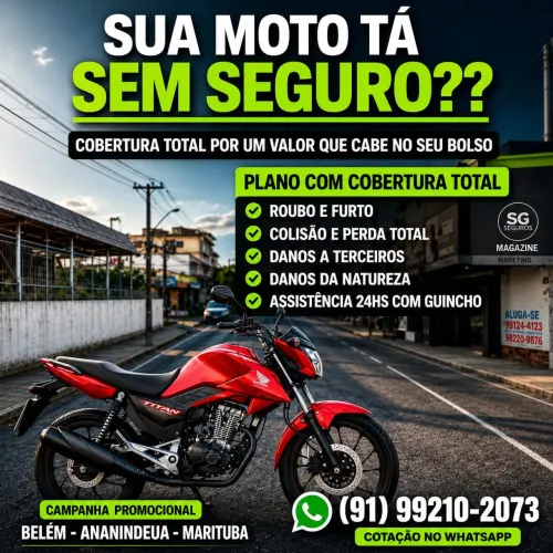 Sua moto tá SEM SEGURO?