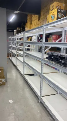Prateleira Porta Pallet Reforçada 1,20m com 5 Prateleiras Modular para Estoque