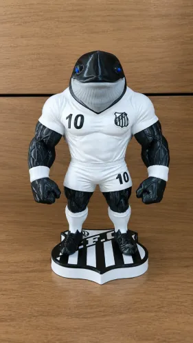 Mascote do Santos 22cm- Estilizado e Super Detalhado!